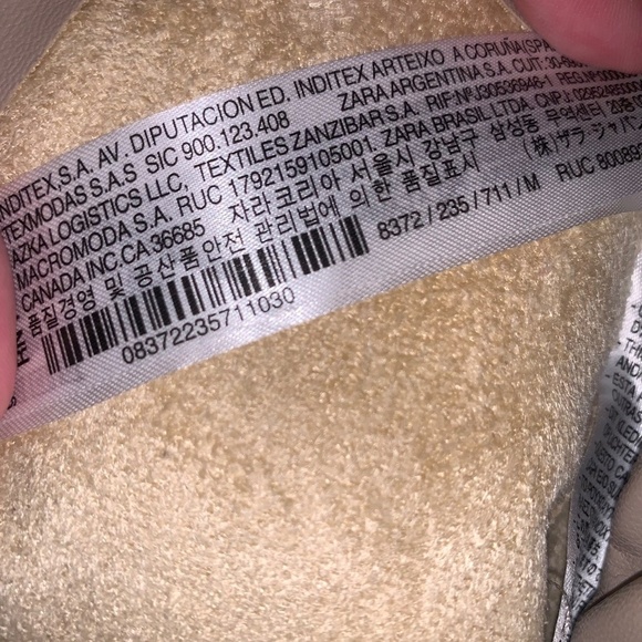 Zara High Waisted Faux Leather Lined Pants Ankle Zipper M - Picture 7 of 11